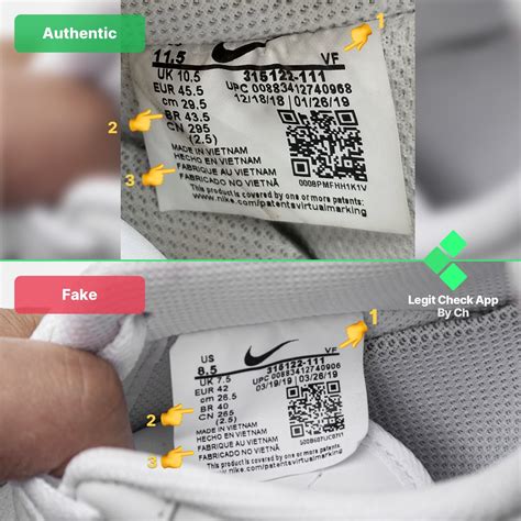 how to identify fake shoes|nike shoes authenticity check.